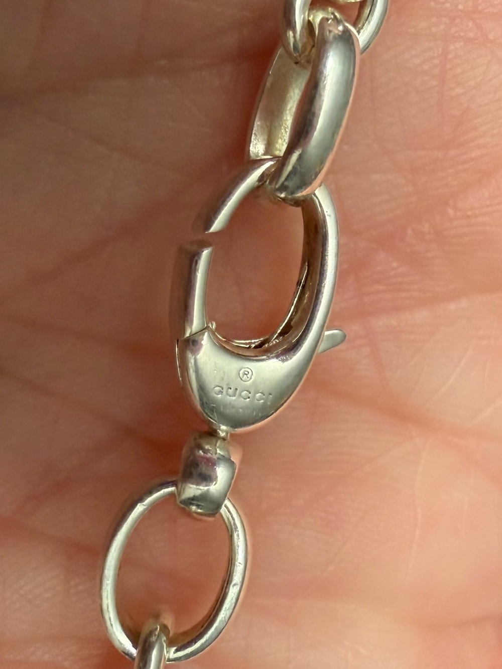 Gucci GG interlocking Gs chain necklace Excellent condition. Pouch and box incl. - Picture 8 of 9